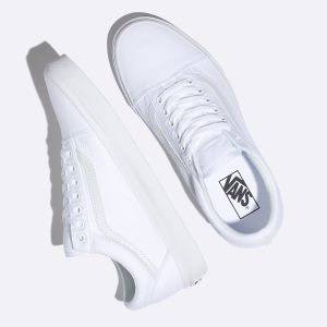 Vans Bayan Spor Ayakkabı Canvas Old Skool Beyaz | 58503-966